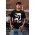 thumbnail image 2 of Heart On Sexual Dating Romance Men Big & Tall Graphic Tee Brisco Brands 2X, 2 of 6