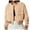 Khaki, variant on adviicd Women's Spring Bomber Jackets Long Sleeve Cropped Button Down Casual Coat with Pockets Navy, M