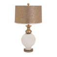 thumbnail image 1 of IMAX Corporation Lily Glass Table Lamp in White, 1 of 1