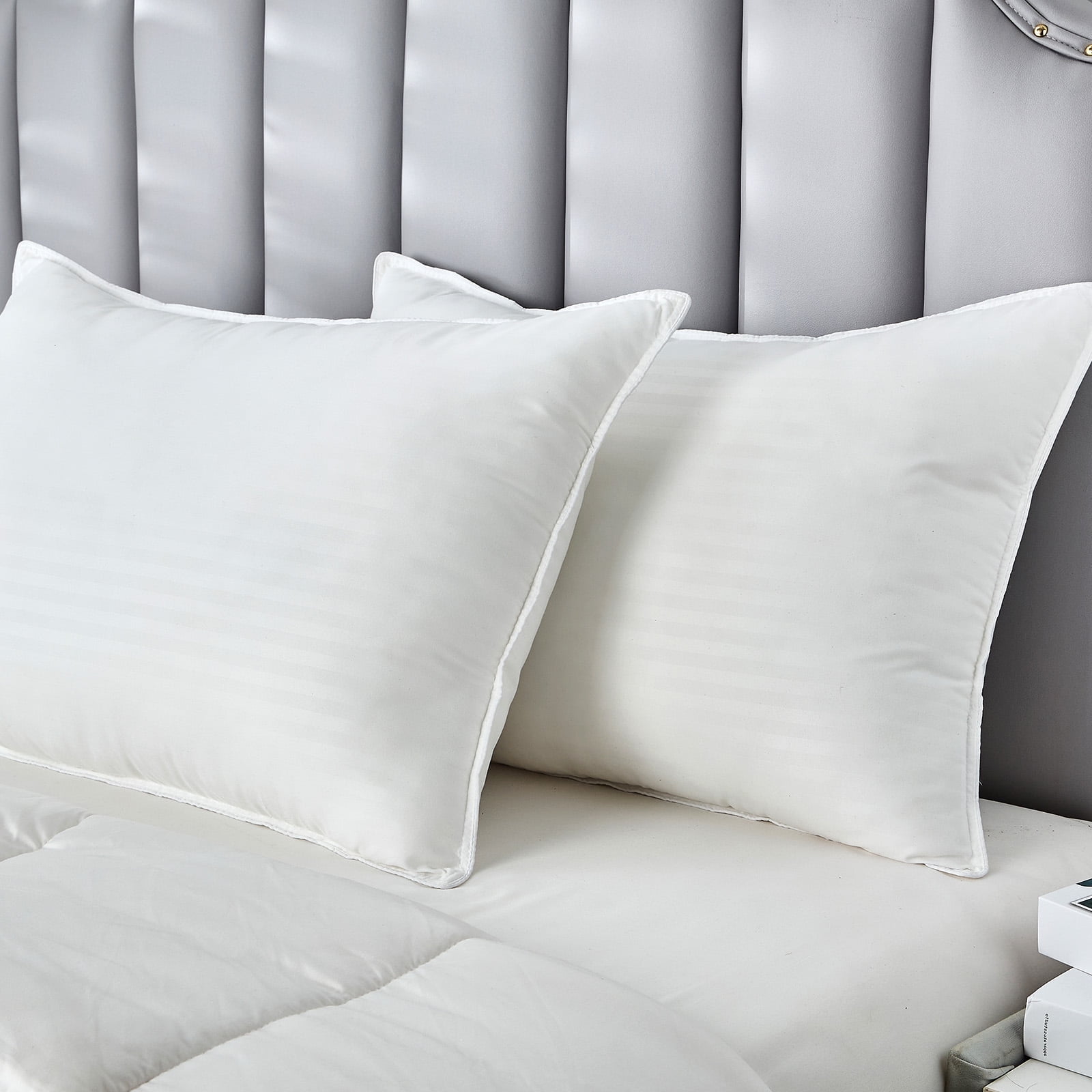 Gogreen Hotel Collection Bed Pillows for Sleeping - Down Alternative Pillows for Side, Back, and Stomach Sleepers King Size Pillows 2 Pack, 20 x 36 Inches