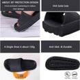 thumbnail image 2 of Women's slippers with thick platform, black black, 2 of 5