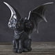 thumbnail image 4 of Decoración Del Hogar Del Gato De Tres Cabezas Decoración de Halloween, adornos de mesa de gato negro, estatuas de gato de 3 cabezas oscuras de resina, 4 of 8