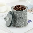 thumbnail image 2 of Coffee Sugar Tea Container Canister Set of 3 with Label & Lid, Crushed Diamond Decorations, Glass Flour and Sugar Containers Kitchen Coffee Jar Storage Set, 2 of 6