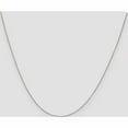 thumbnail image 2 of 10K White Gold .7mm Box Chain (20 X 0.7) 10kwb050-20, 2 of 5