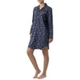 thumbnail image 6 of Wrangler Women's Long Sleeve Flannel Pajama Sleepshirt, Sizes S-4X, 6 of 14