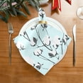 thumbnail image 2 of GZHJMY Cotton Branches Cloth Napkins Washable Reusable Polyester Dinner Napkins 20 x 20 Inch for Home Weddings Parties Holiday Table Napkins Set of 6, 2 of 7