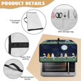 thumbnail image 6 of Renewold Toaster Oven Dust Cover with Accessory Pockets Dust Protection Easy Clean Microwave Oven Air Fryer Protector Case Kitchen Accessories, 18.5 x 14.5 x 9 Inches, Cat Moon Night, 6 of 7