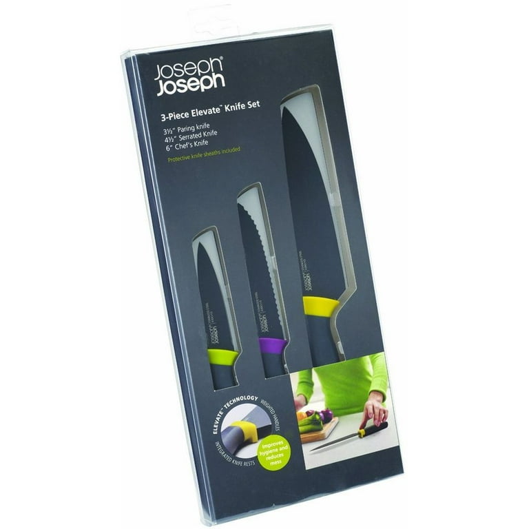 Joseph Joseph 3-Piece Elevate Knife Set with Ergonomic handles. Kitche —  CHIMIYA