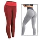 thumbnail image 4 of Leggings de mujer Push Up texturizados pantalones de Yoga entrenamiento Rojo S, 4 of 9