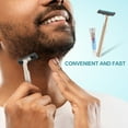thumbnail image 3 of HLONK Beige Travel Razor with Fine Blades for Smooth Shave at Home Compact and Portable for Easy Carrying 20 Sets, 3 of 8