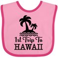 thumbnail image 3 of Inktastic First Trip to Hawaii Vacation Boys or Girls Baby Bib, 3 of 4