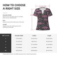 thumbnail image 5 of Naloa Lovely Mom Ever Print T-Shirts Short Sleeve V Neck Tees for Women Fashion Tops Trendy Lightweight Soft Casual Summer Outfits Clothes, 5 of 5