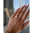 thumbnail image 4 of 3.00Ct Elongated Cushion Cut Lab-Grown Diamond Engagement Ring, Hidden Halo & Pavé, 14K Yellow Gold, 4 of 7
