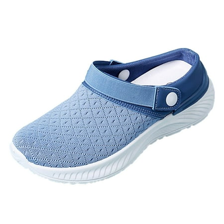 Siilsaa Shoes for Women Sneakers Slip On Fashion Sneaker Slip on Shoes for Women Loafers Comfort Casual Low Top Sneakers Blue 7