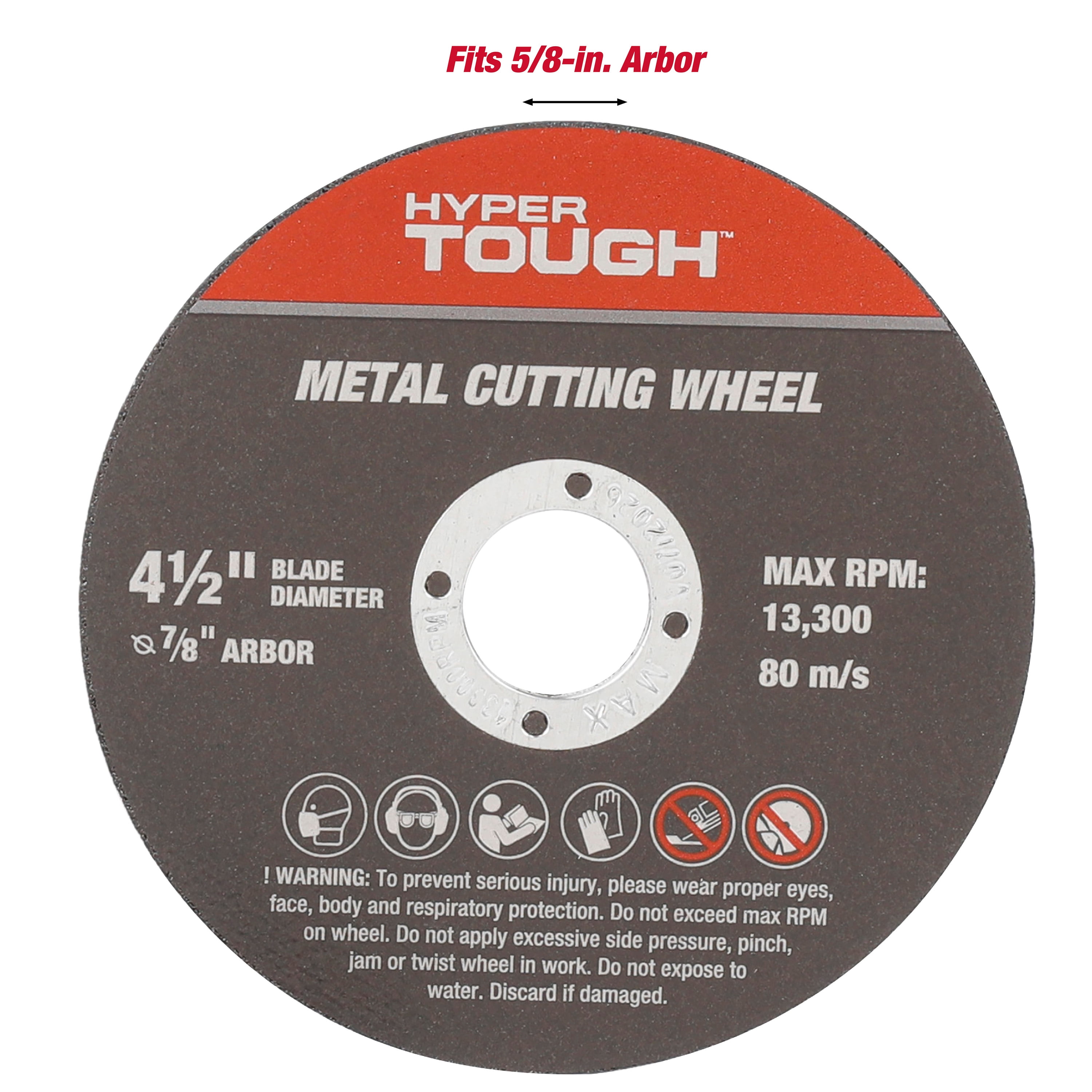 (3 pack) Hyper Tough 2-Pack Aluminum Oxide Metal Cutting Wheels, 43177