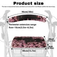 thumbnail image 3 of COEQINE Cherry Blossom Walker Seat Cushion Universal Rollator Walker Seat and Backrest Covers Walker Seat Cover Set of 2 Piece Seat Covers for Outdoor Park and Street Scenes, 3 of 7