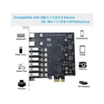 thumbnail image 5 of USB 3.0 PCIe Card, PCI-e to 2Port USB C + 6 Port USB 3.0 Internal Expansion Card 5Gbps, 5 of 5