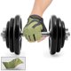 thumbnail image 4 of Slatcetga 1 par de guantes deportivos transpirables de medio dedo para ejercicios equipo protector antideslizante verde (M), 4 of 8