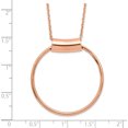 thumbnail image 4 of Sterling Silver Jbsp's Rose-Tone Polished With 1In Ext Necklace (18 X 33.25) Made In Italy qlf1155-18, 4 of 5