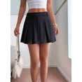thumbnail image 6 of Pleated Skirts for Women Mini High Waist - Tennis Skirt A-Line Cheerleader Skirt Black S, 6 of 8