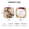 thumbnail image 6 of Lsque Vintage Rose Botanical Art Printed Square Couch Cushion Covers, Floral Sofa Cushion Covers Replacement, Stretch Couch Covers for Couch-16.9in, 6 of 9