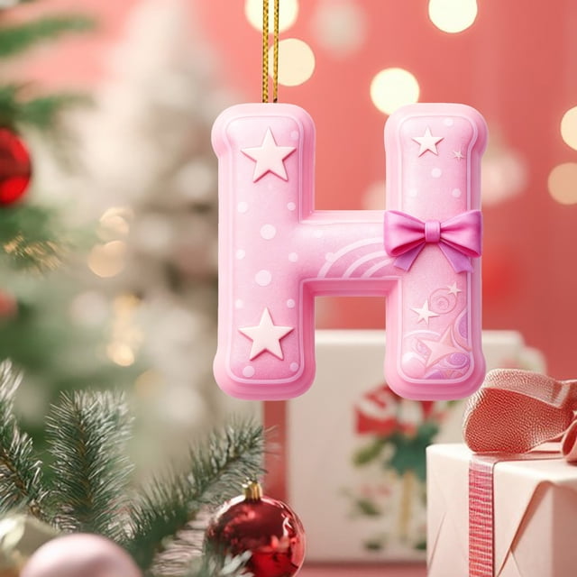 Colgante de árbol de Navidad acrílico 2D | Adorno para mochila y coche | Accesorio de decoración navideña para el hogar, la oficina o el vehículo | Set de regalo de decoración festiva (1 unidad)
