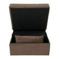 thumbnail image 6 of Newboti Furniture Modern Lift Top Storage Bench with Pull-out Bed 1pc Brown Velvet Tufted Solid Wood Furniture 07986, 6 of 12