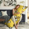 thumbnail image 5 of Long Body Pillow Cover - Soft & Breathable, Hidden Zipper, 20"x54", Cute Bee & Honeycomb Print - Perfect Gift for Bee Lovers, Side Sleepers, Pregnancy Support, Nature-Themed Decor, 5 of 7