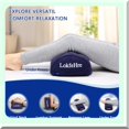 SleepEase Leg Wedge Comfortable Half Moon Bolster Pillow for