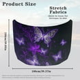 thumbnail image 7 of Uorisanigo Car Hood Cover Waterproof Purple Butterfly Engine Cover Stretchable Polyester Automotive Exterior Accessories for Most Sedans SUV Trucks Pickup, 7 of 7