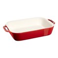 thumbnail image 1 of STAUB Ceramique 2,4 L Ceramic Rectangular Oven Dish, Cherry, 1 of 4
