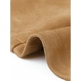 thumbnail image 5 of INSPIRE CHIC Women's Faux Suede Blazer Long Sleeve Lapel Collar Button Jacket S Khaki, 5 of 6