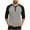 Orange#, variant on purcolt Men's 3/4 Sleeve Shirts Color Block Crew Neck Buttons Raglan Baseball T Shirts Fall Casual Athletic Tops Soft Basic Tees, M-5XL