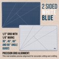 thumbnail image 3 of U.S. Art Supply 24" x 36" Self-Healing Cutting Mat 5-Ply - Double-Sided White/Blue Craft Mat, Non-Slip Cutting Mats for Crafts, Sewing, Quilting, Scrapbooking, 3 of 6