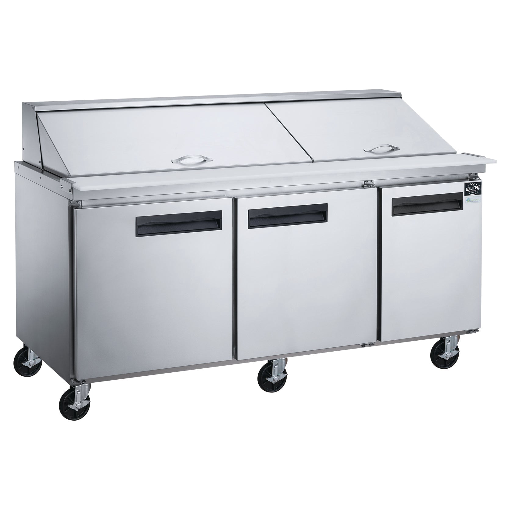 NSF 72 in. 3-Door Mega Top Sandwich Prep Table Refrigerator 21 Cu.Ft. Commercial Refrigerator