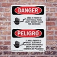 thumbnail image 5 of Electrical Panel Keep Clear Bilingual OSHA Danger Aluminum Sign 14 Inch x 10 Inch - 5 Pack, 5 of 8