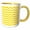 Yellow/White, variant on 3drose, Yellow and White Chevron Zig Zag Pattern - Modern Contemporary Zigzag Stripes - Trendy Zig Zags, 11oz Two-tone Yellow Mug
