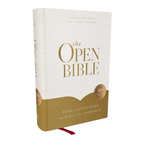 The Open Bible: Read and Discover the Bible for Yourself (Kjv, Hardcover, Red Letter, Comfort Print), (Hardcover)