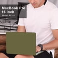 thumbnail image 3 of Mosiso Hard Shell Case For MacBook Pro 16 inch 2019 Release A2141 with Touch Bar & Touch ID, Ultra Slim Hard Case Protective Cover for New MacBook Pro 16", Capulet Olive, 3 of 6
