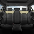 thumbnail image 2 of Motorbox Classic Edition Bench Seat Cover, Premium Faux Leather Back Seat Covers for Cars Trucks Vans SUV, Rear Car Seat Covers Back Seats Only, Automotive Interior Cover - Beige, 2 of 6