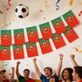 thumbnail image 6 of 196 Inch Portugal Bunting Flags Set of 20, 5.5x8.3 Inch Each Nylon Flag Garland for Football Matches Viewing, Fan Themed Party Bar Atmosphere Decoration, 6 of 6