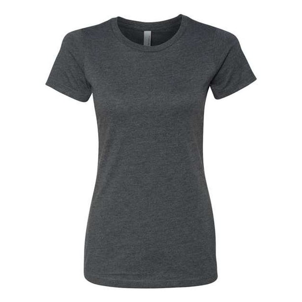 Next Level Apparel Tear Away Label - Camiseta de cuello redondo para mujer, color carbón, 3XL Siguiente nivel 6610