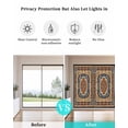 thumbnail image 4 of Window Privacy Film Blue Burnt Orange Boho Stained Glass Window Film Decorative Sun Block Window Cover Traditional Ethnic Southwestern Window Clings Static Adhesive Sticker for Bathroom 19.6"x39.3", 4 of 7