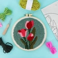 thumbnail image 4 of UNIQUE CREATIV CRAFT Punch Needle Kit – Tulip, 1 pc, Age 8+, Intermediate, 20×20 cm, 4 of 4