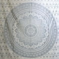 thumbnail image 4 of Original Silver Ombre Poster Tapestry Mandala Art Hippie Wall Hanging Bohemian Bedspread Metallic Shine Tapestries 30"x40", 4 of 6