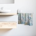thumbnail image 6 of Blue Coral Hand Towels Set of 2 Sea Horse Decorative Bathroom Towels Ultra Soft Absorbent Towels for Yoga Gym Spa Kitchen 28x14 Inch, 6 of 8