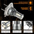 thumbnail image 4 of Riwesomey 2 uds bombilla LED a prueba de polvo faro de coche faro de motocicleta faros antiniebla automáticos 9005 9006 24V 80W luz accesorios de Type2 NO2 Riwesomey VI016273-03, 4 of 6