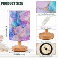 thumbnail image 2 of Yayeee Table Lamp for Bedroom Nightstand LED Portable Bedside Warm Light, Pastel Pink Marble Pattern, 2 of 7