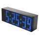 thumbnail image 2 of Reloj de escritorio de pared con despertador digital LED gigante de 6 dígitos con función de repetición (azul, versión de 6 dígitos), 2 of 8