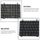 thumbnail image 5 of Sidaley Teclado para portátil, dispositivo de entrada grande, teclado para portátil, accesorios de ordenador, reemplazo de teclados de superficie lisa Juegos de teclado y mouse para computadora, 5 of 6